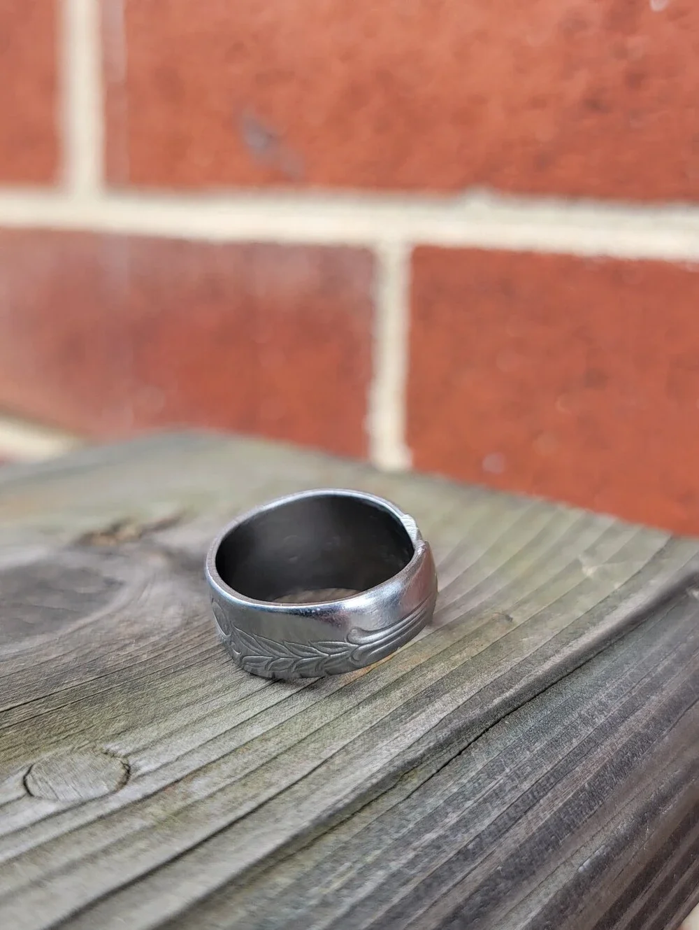 Handmade silver tone